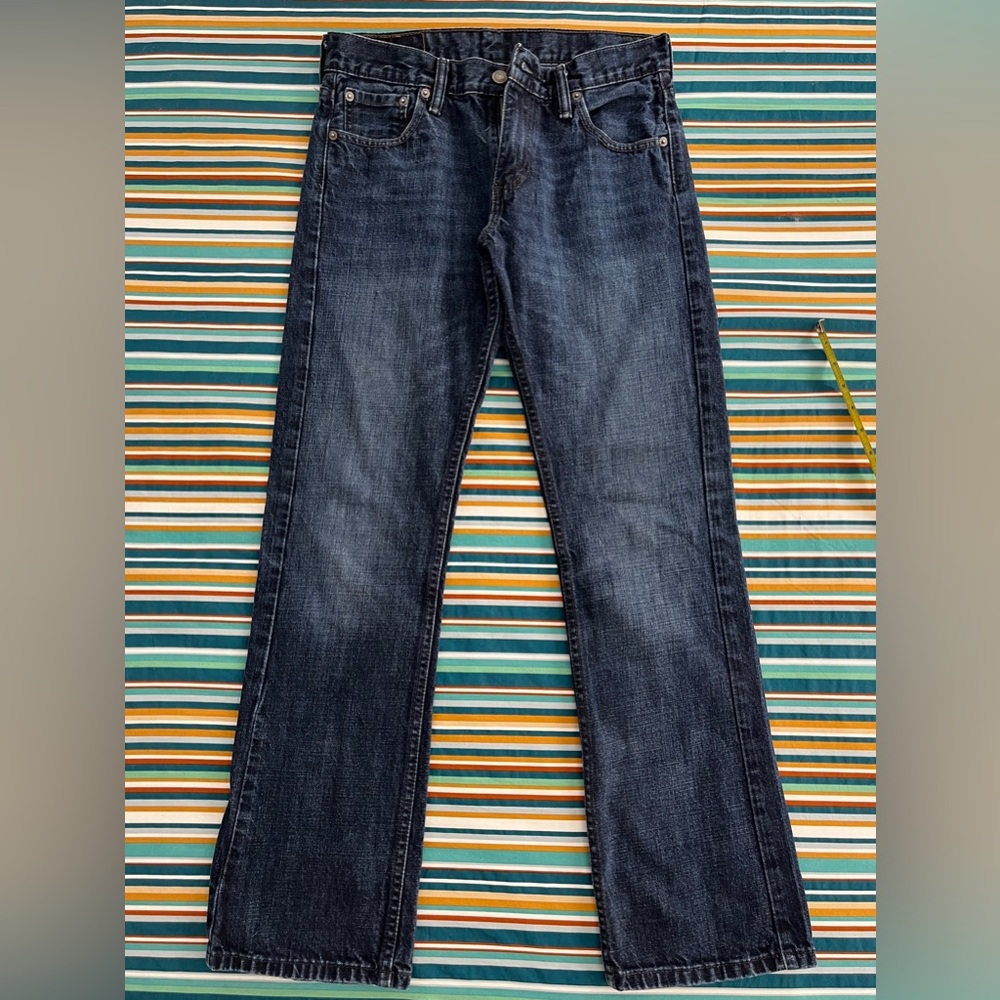 Women’s LEVIS 527 slimming BOOTCUT All Cotton Jeans Size: 29 x 29.5 or Size 6